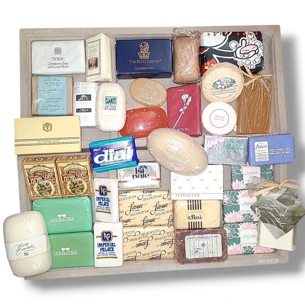 36 Vintage Hotel Motel Bar Soaps Ritz Carlton Hilton Las Vegas Travel Lot
